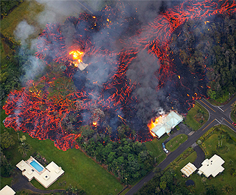キラウエア火山噴火