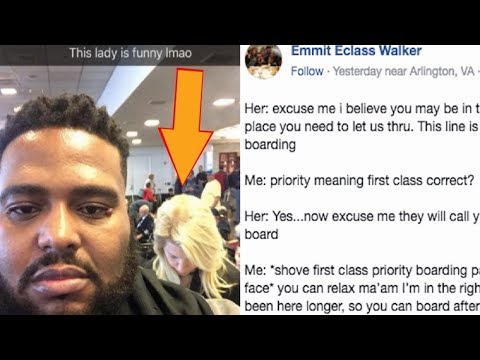 ファーストクラス搭乗を疑われた、黒人男性